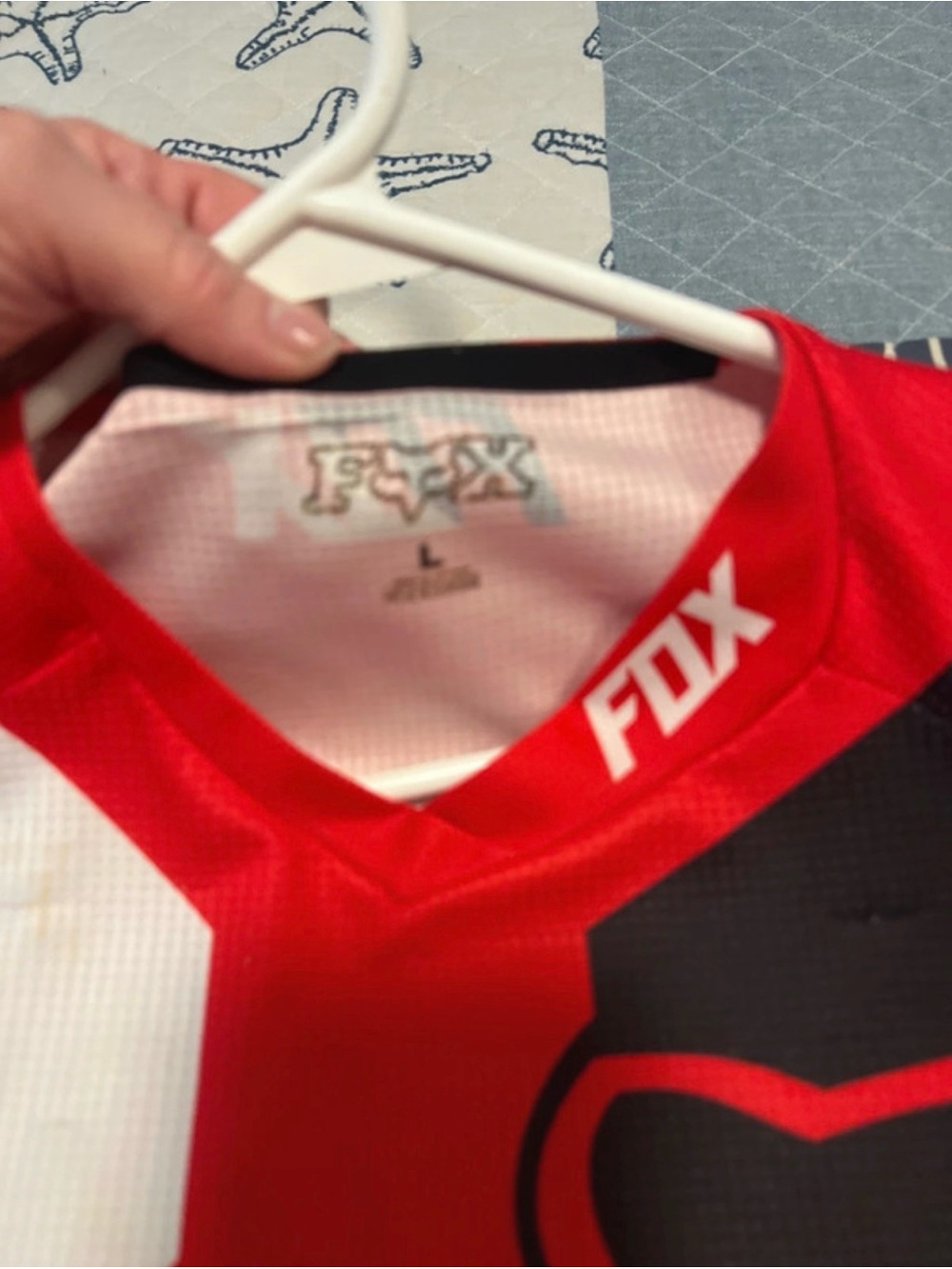 Fox  Red, Black & White Motocross Jersey - Picture 2 of 6